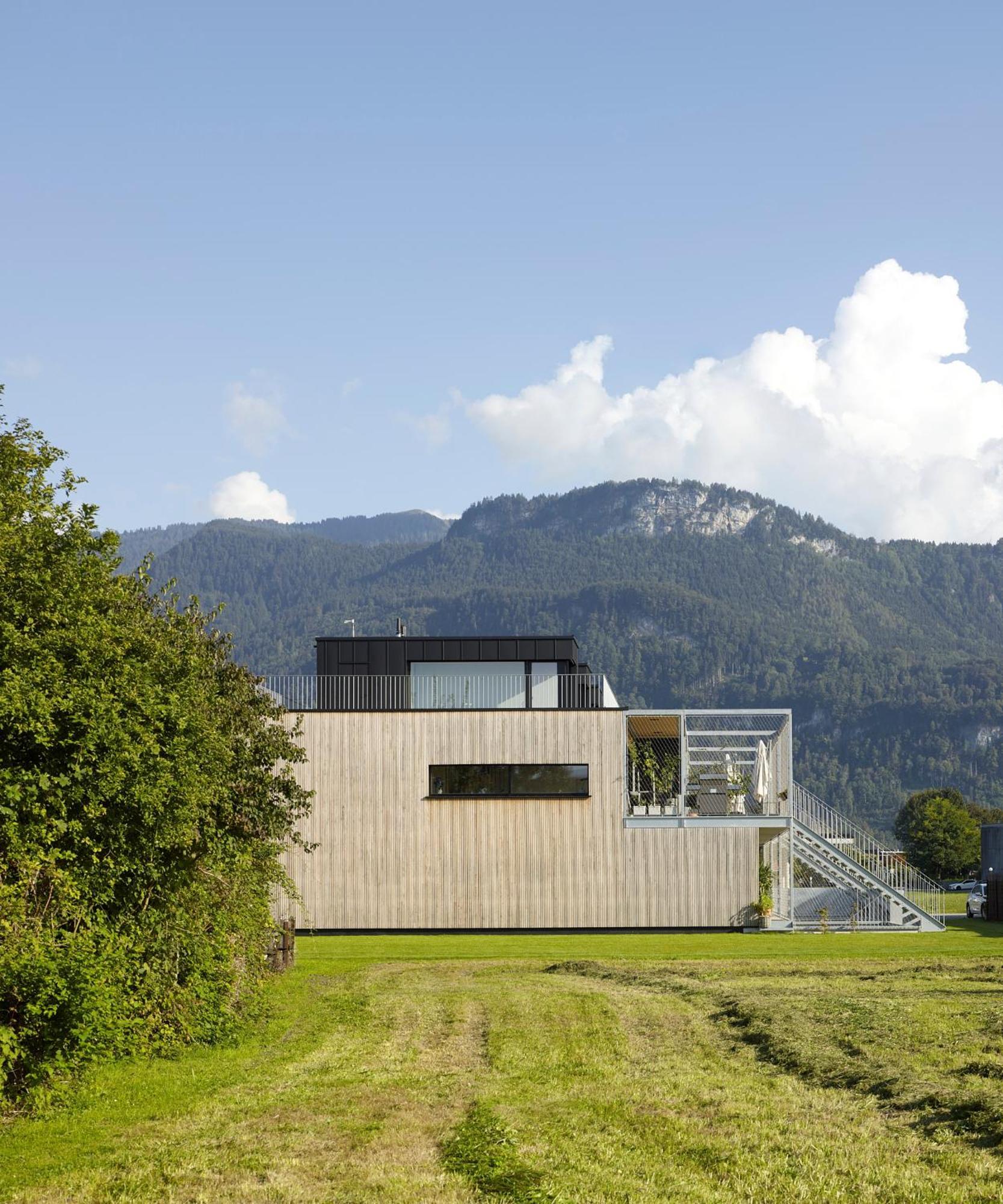 Architektenhaus Rhaa Mit Terrassen Villa Altach Exterior foto